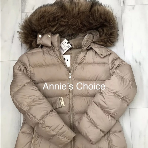 ZARA Water Repellent Down Filled Coat(Toffee, US XXL/EUR XXL) - Picture 8 of 10